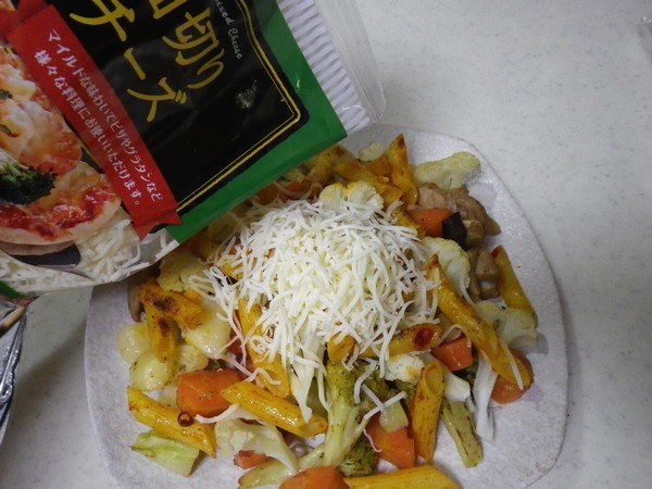 洋風野菜炒め チーズのせ