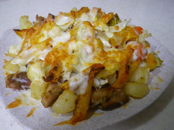 洋風野菜炒め チーズのせ