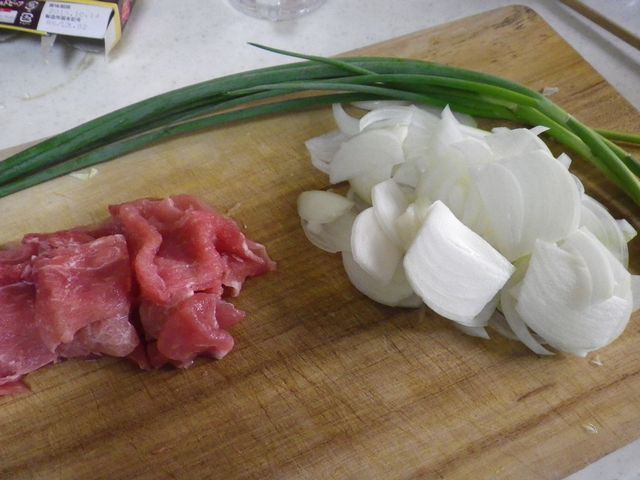 肉と玉ねぎ