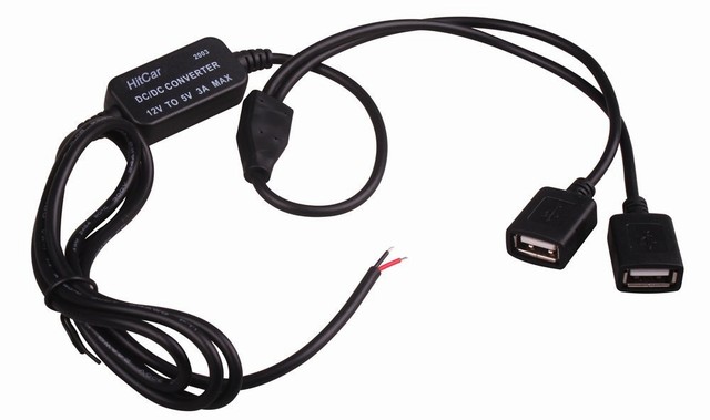 USB電源直結コード 2ポートUSB　USB接続通信パネル