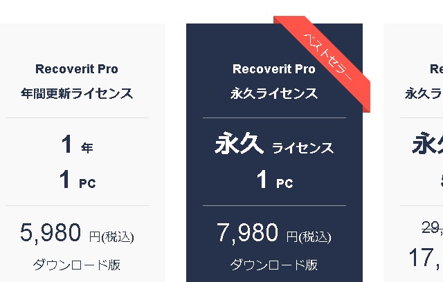 ライセンス価格
