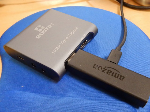 Fire TV Stickとキャプチャーデバイスの接続