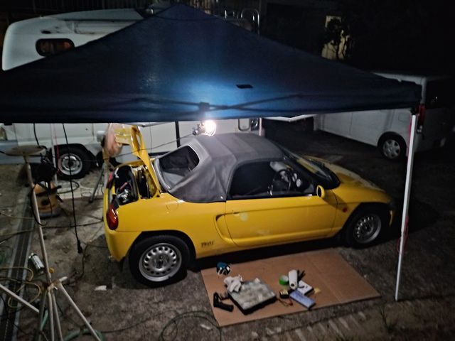 引き取り限定E07A エンジン本体　走行距離　95000キロ Yahoo!オークション - ホンダ ビート PP1 E07A エンジン 中古