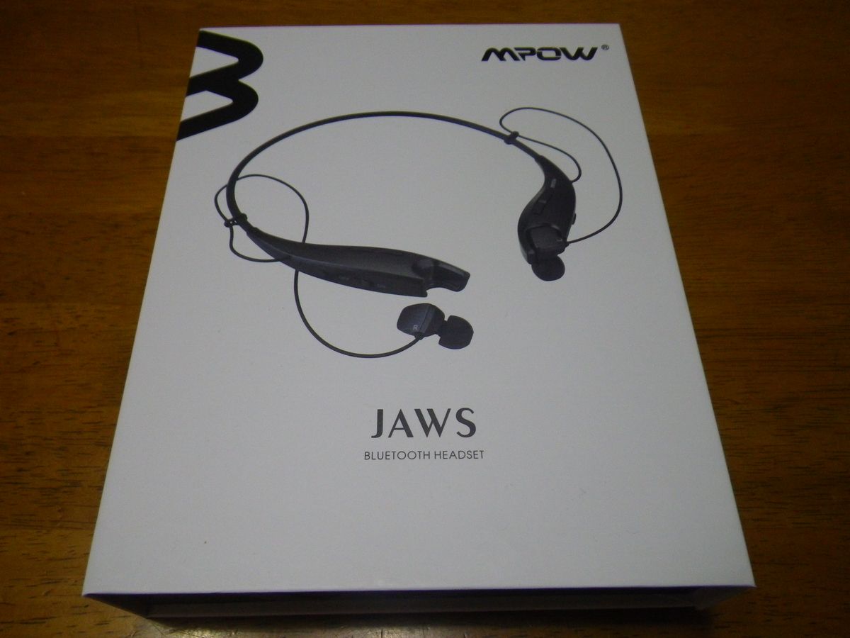 Bluetooth4.1ワイヤレスイヤホン:Mpow Jawsはスタイリッシュで長時間再生!【最大13時間・カッコいい】
