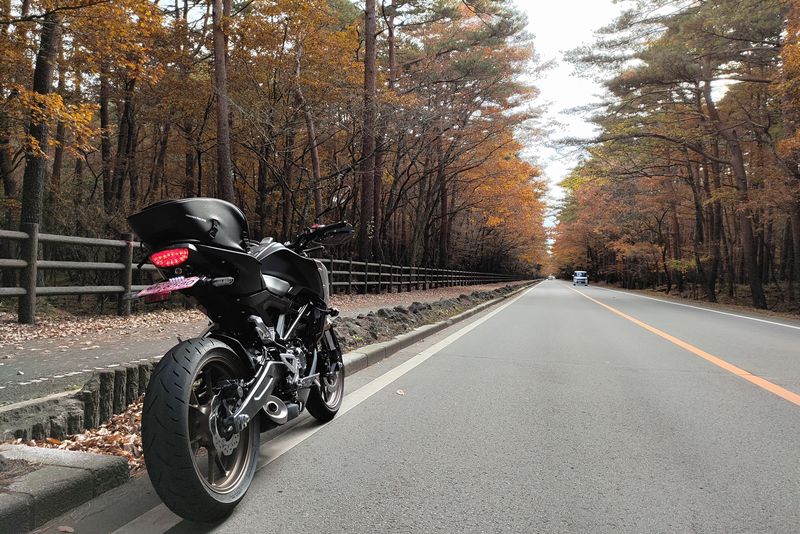 CB125R 紅葉ツーリング